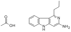 CAS#: 75240-12-9, 3-Amino-1-propyl-5H-pyrido(4,3-b)indole acetate