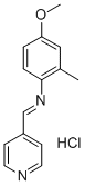 CAS 登录号:75273-95-9, N-(4-甲氧基-2-甲基苯基)-1-吡啶-4-基甲烷亚胺盐酸盐