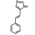 CAS 登录号：753401-37-5， 5-[(E)-2-苯基乙烯基]-1H-咪唑