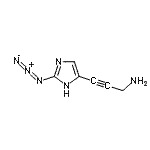 CAS 登录号：753437-57-9， 3-(2-叠氮基-1H-咪唑-5-基)-2-丙炔-1-胺