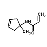 CAS 登录号：753452-41-4， N-(1-甲基-3-环戊烯-1-基)丙烯酰胺