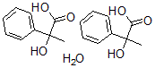 CAS 登录号：75378-83-5， (+/-)-2-羟基-2-苯丙酸半水合物