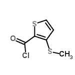 CAS 登录号：75426-99-2， 3-(甲硫基)-2-噻吩甲酰氯