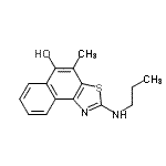 CAS 登录号：754954-13-7， 4-甲基-2-(丙基氨基)萘并[1,2-d][1,3]噻唑-5-醇