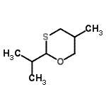 CAS 登录号：75501-43-8， 2-异丙基-5-甲基-1,3-氧硫杂环已烷