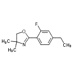 CAS 登录号：755014-07-4， 2-(4-乙基-2-氟苯基)-4,4-二甲基-4,5-二氢-1,3-恶唑