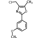 CAS 登录号：755030-85-4， 4-(氯甲基)-2-(3-甲氧基苯基)-5-甲基-1,3-恶唑