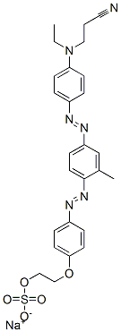 CAS#: 75627-15-5, 2-[4-[[4-[[4-[(2-Cyanoethyl)Ethylamino]Phenyl]Azo]-2-Methylphenyl]Azo]Phenoxy]Ethyl Sodium Sulphate
