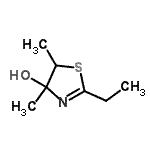 CAS 登录号：756419-68-8， 2-乙基-4,5-二甲基-4,5-二氢-1,3-噻唑-4-醇