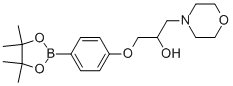 CAS#: 756520-73-7, 4-(2-Hydroxy-3-(morpholino)propoxy)phenylboronic acid, pinacol ester