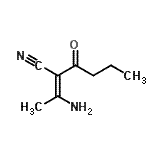 CAS 登录号：756531-30-3， (2Z)-2-(1-氨基亚乙基)-3-氧代己腈