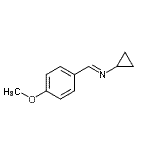 CAS 登录号：756845-65-5， (E)-N-环丙基-1-(4-甲氧基苯基)甲亚胺