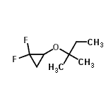 CAS#: 757203-91-1, 1,1-Difluoro-2-[(2-methyl-2-butanyl)oxy]cyclopropane