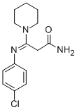 CAS 登录号：75723-09-0， 3-(4-氯苯基)亚氨基-3-哌啶-1-基丙酰胺