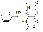 CAS 登录号：75724-43-5， N-[1,2,3,4-四氢-1,3-二甲基-2,4-二氧代-6-[苄基氨基]-嘧啶-5-基]-乙酰胺