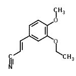 CAS#: 757962-43-9, (E)-3-(3-ethoxy-4-methoxy-phenyl)prop-2-enenitrile