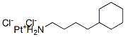 CAS#: 75862-17-8, cis-Bis(cyclohexylbutylammine)dichloroplatinum (II)