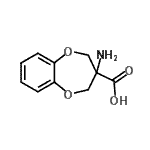 CAS 登录号：758673-53-9， 3-氨基-3,4-二氢-2H-1,5-苯并二氧杂卓-3-羧酸