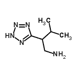 CAS 登录号：758696-64-9， 3-甲基-2-(2H-四唑-5-基)-1-丁胺