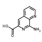 CAS 登录号：758726-20-4， 8-氨基-1,7-萘啶-6-羧酸