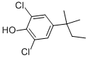 CAS 登录号：75908-77-9， 2,6-二氯-4-(2-甲基丁烷-2-基)苯酚
