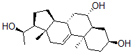 CAS 登录号：75921-90-3， (3S,5S,6S,8S,10S,13S,14S,17S)-17-(1-羟基乙基)-10,13-二甲基-2,3,4,5,6,7,8,12,14,15,16,17-十二氢-1H-环戊并[a]菲-3,6-二醇