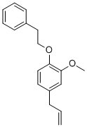 CAS 登录号:75925-43-8, 2-甲氧基-1-(2-苯基乙氧基)-4-丙-2-烯基苯
