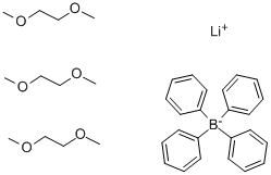 CAS 登录号：75965-35-4， 四苯基硼酸锂盐三(1,2-二甲氧基乙烷)
