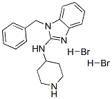 CAS 登录号:75970-53-5, 1-苄基-N-哌啶-4-基苯并咪唑-2-胺二氢溴酸盐