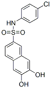 CAS 登录号:76091-71-9, N-(4-氯苯基)-6,7-二羟基萘-2-磺酰胺