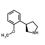CAS 登录号：760931-90-6， (3R)-3-(2-甲氧基苯基)吡咯烷