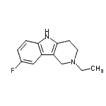 CAS 登录号：760975-46-0， 2-乙基-8-氟-2,3,4,5-四氢-1H-吡啶并[4,3-b]吲哚