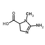 CAS 登录号：76146-25-3， 2-氨基-1-甲基-4,5-二氢-1H-咪唑-5-羧酸