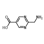 CAS#: 76196-78-6, 2-(Aminomethyl)-5-pyrimidinecarboxylic acid
