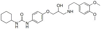 CAS 登录号：76210-80-5， 1-环己基-3-[4-[3-[2-(3,4-二甲氧基苯基)乙基氨基]-2-羟基丙氧基]苯基]脲