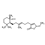 CAS 登录号：76215-28-6， 3-{(3E)-6-[(1S,2S)-2-羟基-2,6,6-三甲基环己基]-4-甲基-3-己烯-1-基}-5-甲氧基-2(5H)-呋喃酮