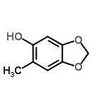 CAS 登录号：7622-31-3， 6-甲基-1,3-苯并二氧戊环-5-醇