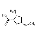 CAS 登录号：763057-00-7， (1S,2R,4R)-2-氨基-4-乙基环戊烷羧酸