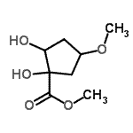 CAS 登录号：76325-19-4， 甲基1,2-二羟基-4-甲氧基环戊烷羧酸酯