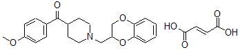 CAS 登录号:76362-13-5, (1-((2,3-二氢-1,4-苯并二氧杂环己-2-基)甲基)-4-哌啶基)(4-甲氧基苯基)-甲酮(E)-2-丁烯二酸盐