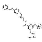 CAS 登录号：76408-54-3， 2-{[4-(苯基偶氮)苄基]磺酰基}乙基S-(乙酰氨基甲基)-N-{[(2-甲基-2-丙基)氧基]羰基}-L-半胱氨酸酯