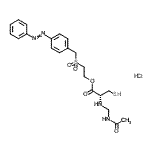 CAS 登录号：76408-55-4， 2-{[4-(苯基偶氮)苄基]磺酰基}乙基N-(乙酰氨基甲基)-L-半胱氨酸酯盐酸盐(1:1)