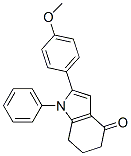 CAS 登录号:76410-25-8, 2-(4-甲氧基苯基)-1-苯基-6,7-二氢-5H-吲哚-4-酮