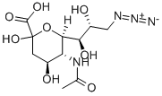 CAS 登录号:76487-51-9, (4S,5R,6R,7R,8R)-5-乙酰氨基-9-叠氮基-4,6,7,8-四羟基-2-氧代-壬酸