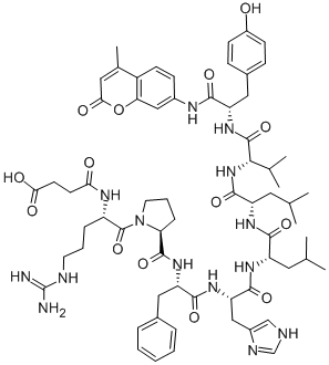 CAS#: 76524-84-0, Suc-Arg-Pro-Phe-His-Leu-Leu-Val-Tyr-Amc