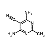 CAS 登录号：76587-28-5， 4,6-二氨基-2-甲基-5-嘧啶甲腈