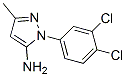 CAS 登录号：76606-68-3， 2-(3,4-二氯苯基)-5-甲基吡唑-3-胺