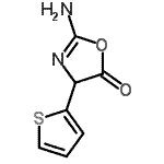 CAS 登录号：766456-02-4， 2-氨基-4-(2-噻吩基)-1,3-恶唑-5(4H)-酮