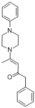 CAS 登录号:76691-02-6, (E)-1-苯基-3-(4-苯基哌嗪-1-基)丁-2-烯-1-酮