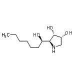 CAS 登录号：767272-87-7， (2S,3S,4R)-2-[(1R)-1-羟基庚基]-3,4-吡咯烷二醇